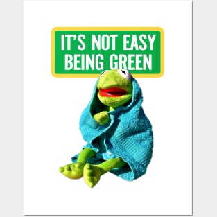 Kermit: "It's not easy being green", Kermit the frog Posters and Art